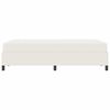 vidaXL Cadre de lit avec matelas Cr&egrave;me 120 x 190 cm tissu