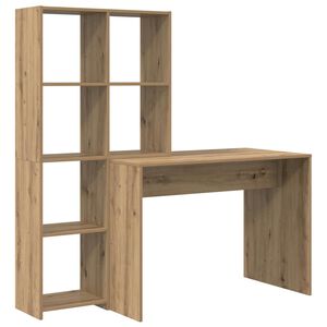 vidaXL Bureau Ch&ecirc;ne artisanal 138,5 x 55 x 143 cm Bois d'ing&eacute;nierie