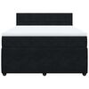 vidaXL Sommier &agrave; lattes de lit avec matelas Noir 140x190 cm Velours