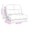 vidaXL Canap&eacute;-lit futon avec matelas 100x206x11 cm bois massif de pin