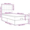 vidaXL Cadre de lit ottoman avec matelas vert fonc&eacute; 100x200 cm velours