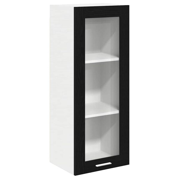 vidaXL Armoire suspendue Ch&ecirc;ne noir 40 x 31 x 100 cm Bois d'ing&eacute;nierie