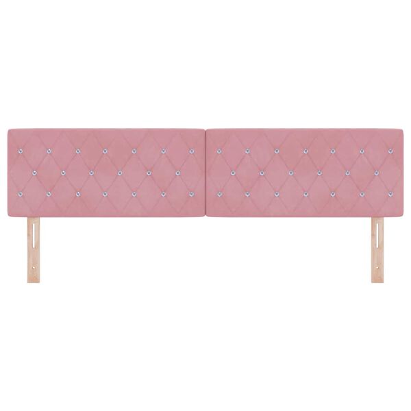 vidaXL T&ecirc;te de lit avec t&ecirc;te de lit Rose 180 cm Cuir synth&eacute;tique
