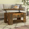 vidaXL Table basse Ch&ecirc;ne fum&eacute; 79x49x41 cm Bois d'ing&eacute;nierie