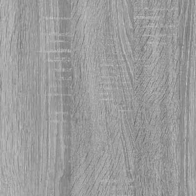 vidaXL Armoire à CD Sonoma gris 102x23x89,5 cm Bois d'ingénierie