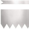 vidaXL Bordure de Pelouse 30 pcs Argent 100 x 0.05 x 20 cm