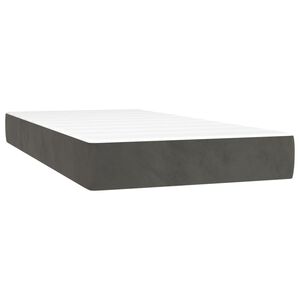 vidaXL Matelas de lit à ressorts ensachés Gris foncé 80x200x20 cm