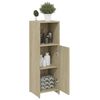 vidaXL Armoire de salle de bain Chêne sonoma Bois d'ingénierie