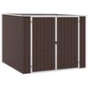 vidaXL Abri de jardin Marrron 195x198x159 cm M&eacute;tal galvanis&eacute;