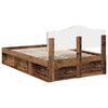 vidaXL Cadre de lit Bois ancien 120 x 190 cm Bois de pin massif