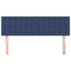 vidaXL T&ecirc;tes de lit 2 pcs Bleu 72x5x78/88 cm Tissu