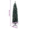 vidaXL Sapin de Noël artificiel mince 300 LED 180 cm