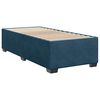 vidaXL Sommier &agrave; lattes de lit avec matelas bleu 80x200 cm velours