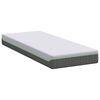 vidaXL Matelas Blanc et Gris 80 x 200 cm Ressort ensach&eacute;