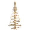 vidaXL Arbre de No&euml;l en bois Marron 210 cm Bois massif en pin