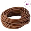 vidaXL Corde en Cuir Marron Clair Ø5 mm x 5 m Cuir