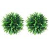 vidaXL Boules de buis artificielles avec lumi&egrave;res LED 2 pcs vert 20 cm
