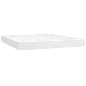vidaXL Matelas de lit &agrave; ressorts ensach&eacute;s fermet&eacute; moyenne Blanc 160x200x20 cm