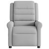 vidaXL Fauteuil de massage inclinable &eacute;lectrique gris nuage tissu