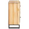 vidaXL Buffet avec porte Marron 80 x 33 x 75 cm Bois de mangue massif