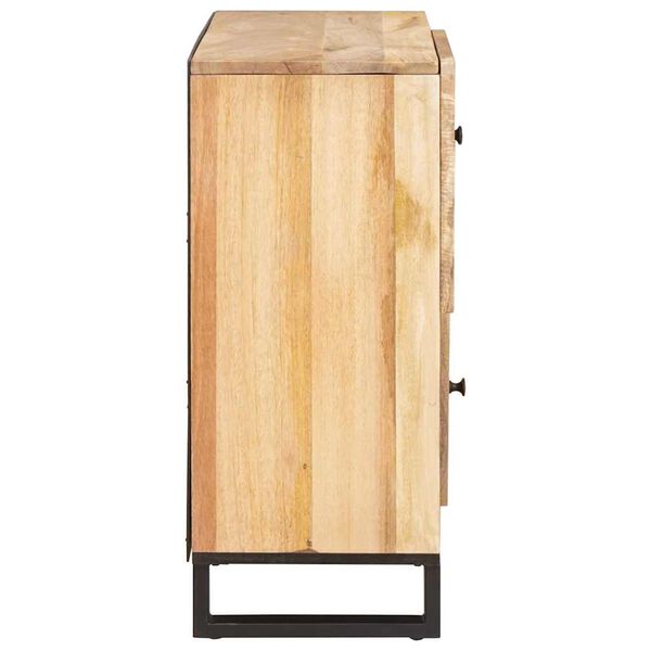 vidaXL Buffet avec porte Marron 80 x 33 x 75 cm Bois de mangue massif