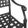 vidaXL Ensemble de tables de jardin 3 pcs Noir Aluminium coul&eacute;