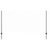 vidaXL Cl&ocirc;ture avec poteau Gris 1,2 x 10 m Acier et PVC