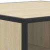 vidaXL Table basse ch&ecirc;ne sonoma 60,5x60,5x30cm bois d'ing&eacute;nierie/m&eacute;tal