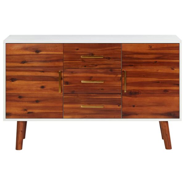 vidaXL Buffet 110x35x70 cm Bois d'acacia massif et MDF