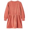 Robe enfants à manches longues rose moyen 116