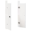 vidaXL Porte de cuisine MEPPEL 2 pcs Blanc 50 x 9 x 82 cm