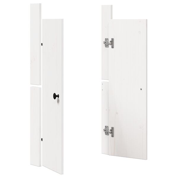 vidaXL Porte de cuisine MEPPEL 2 pcs Blanc 50 x 9 x 82 cm