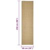 vidaXL Tapis en sisal pour griffoir 66x250 cm