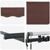 vidaXL Auvent R&eacute;tractable Marron 250 x 200 cm tissu