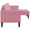 vidaXL Ensemble de Canap&eacute;s avec coussin Rose Polyester