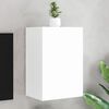 vidaXL Meuble TV mural blanc 40,5x30x60 cm bois d'ing&eacute;nierie