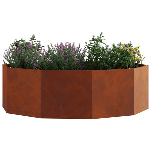 vidaXL Jardini&egrave;re Rouill&eacute; 120 x 120 x 35 cm