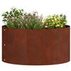 vidaXL Anneau de jardini&egrave;re 5 pcs Marron 40 x 40 x 20 cm Acier patin&eacute;