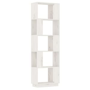 vidaXL Biblioth&egrave;que/S&eacute;parateur de pi&egrave;ce Blanc 51x25x163,5cm Pin solide