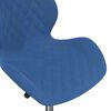 vidaXL Chaise pivotante de salle &agrave; manger Bleu Velours
