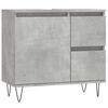 vidaXL Armoire de salle de bain gris b&eacute;ton 65x33x60 cm