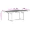 vidaXL Ensemble &agrave; manger de jardin 5pcs bois d'acacia solide textil&egrave;ne