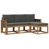 vidaXL Ensemble de canap&eacute;s d'ext&eacute;rieur 4 pcs Naturel et Anthracite