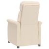 vidaXL Fauteuil inclinable Beige Tissu microfibre