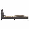 vidaXL Cadre de lit Viana sans matelas gris 80x200 cm similicuir