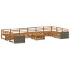 vidaXL Ensembles de canap&eacute;s 11 pcs Bois d'Acacia Massif