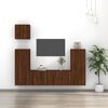 vidaXL Ensemble de meubles TV 5 pcs Ch&ecirc;ne marron Bois d'ing&eacute;nierie