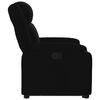 vidaXL Fauteuil inclinable noir tissu