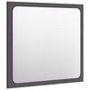 vidaXL Miroir de salle de bain Gris 40x1,5x37 cm Aggloméré