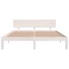 vidaXL Cadre de lit sans matelas blanc bois de pin massif 160x200 cm